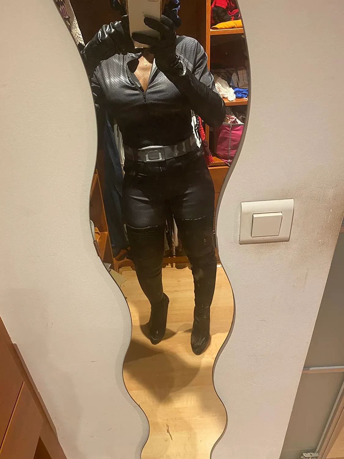 Funidelia Catwoman Gatta Costume Donna M Nero con Accessori