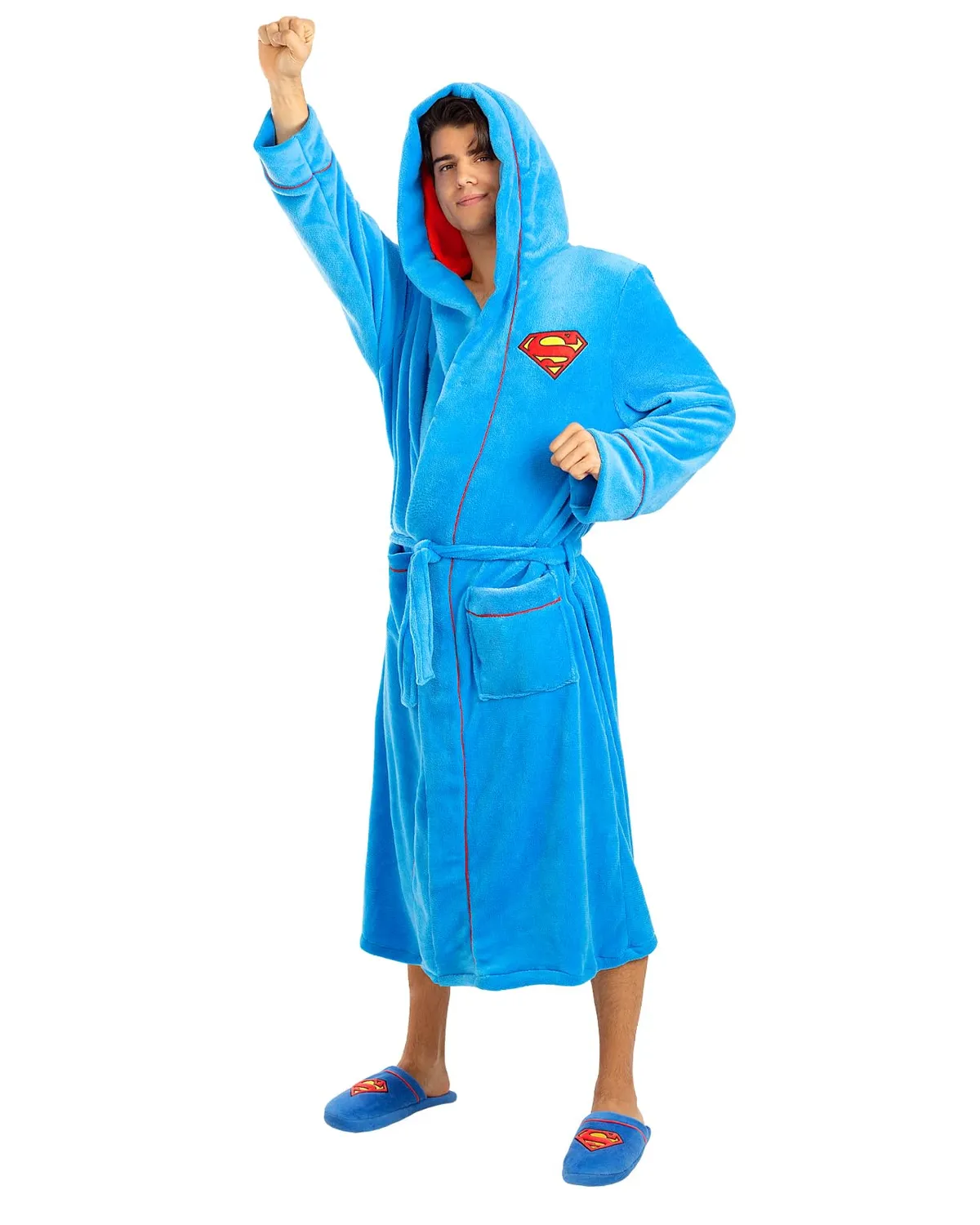 Funidelia Accappatoio Superman Uomo L-XL con Cappuccio