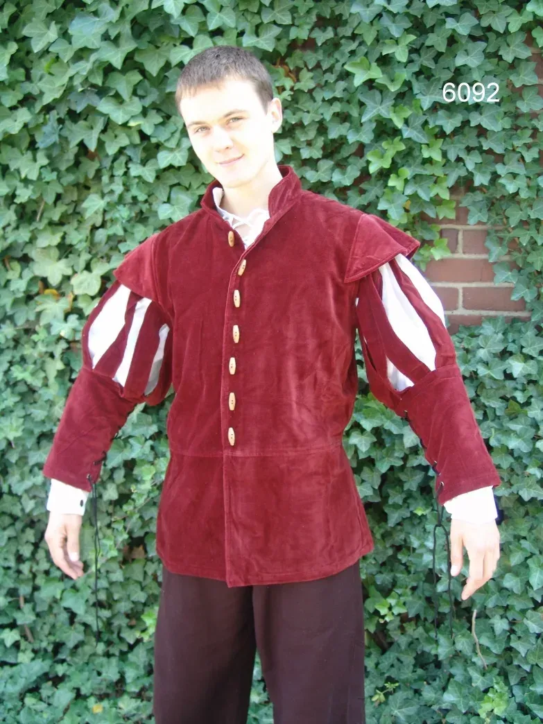 La Bottega di Merlino Giacca in Velluto Medievale Uniforme