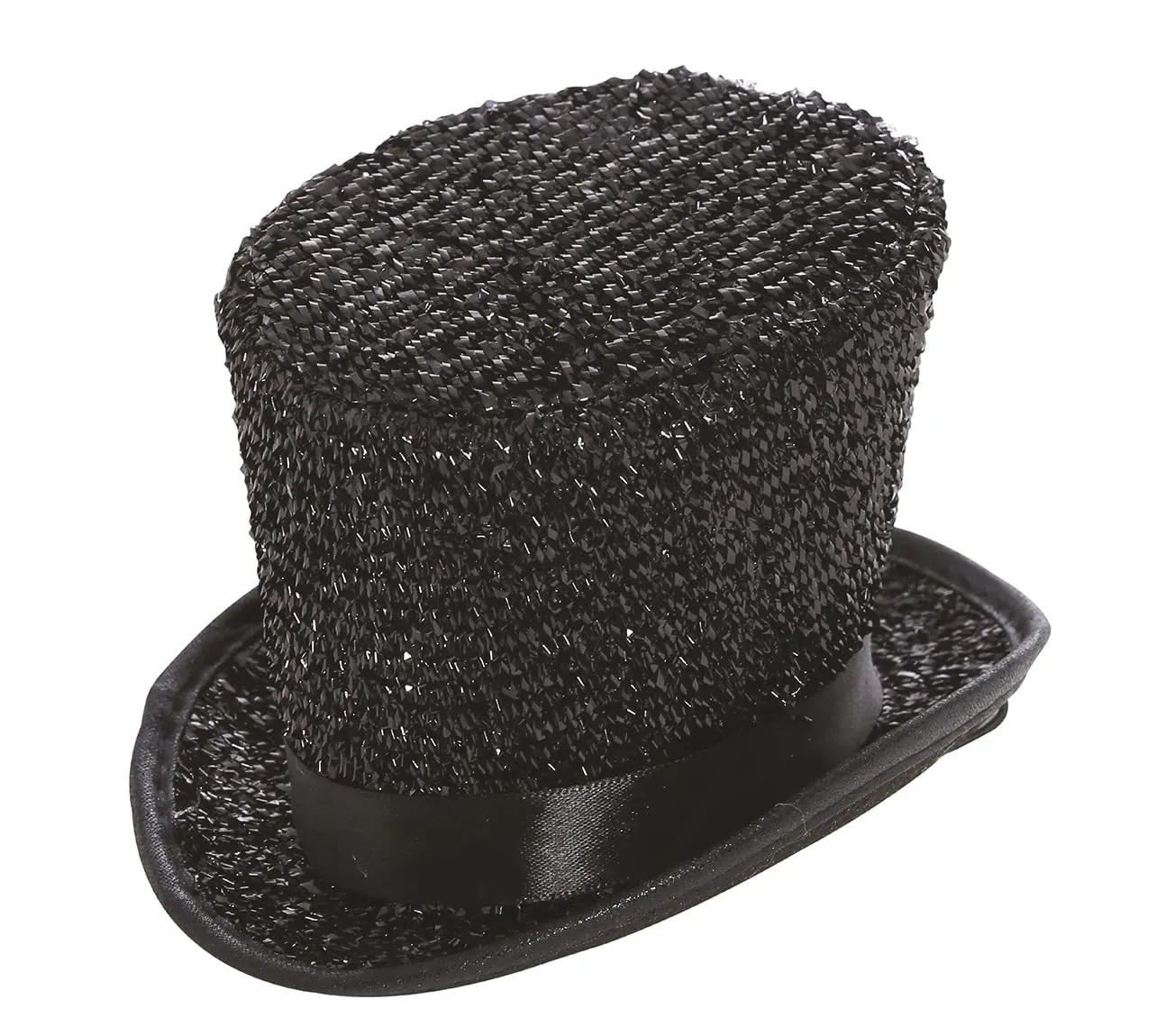 Fiestas Guirca Mini Cilindro cappello nero glitter adulto