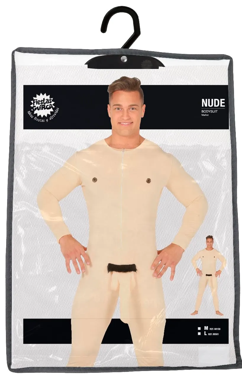 Fiestas Guirca Costume Uomo Nudo Tuta L 52-54 beige