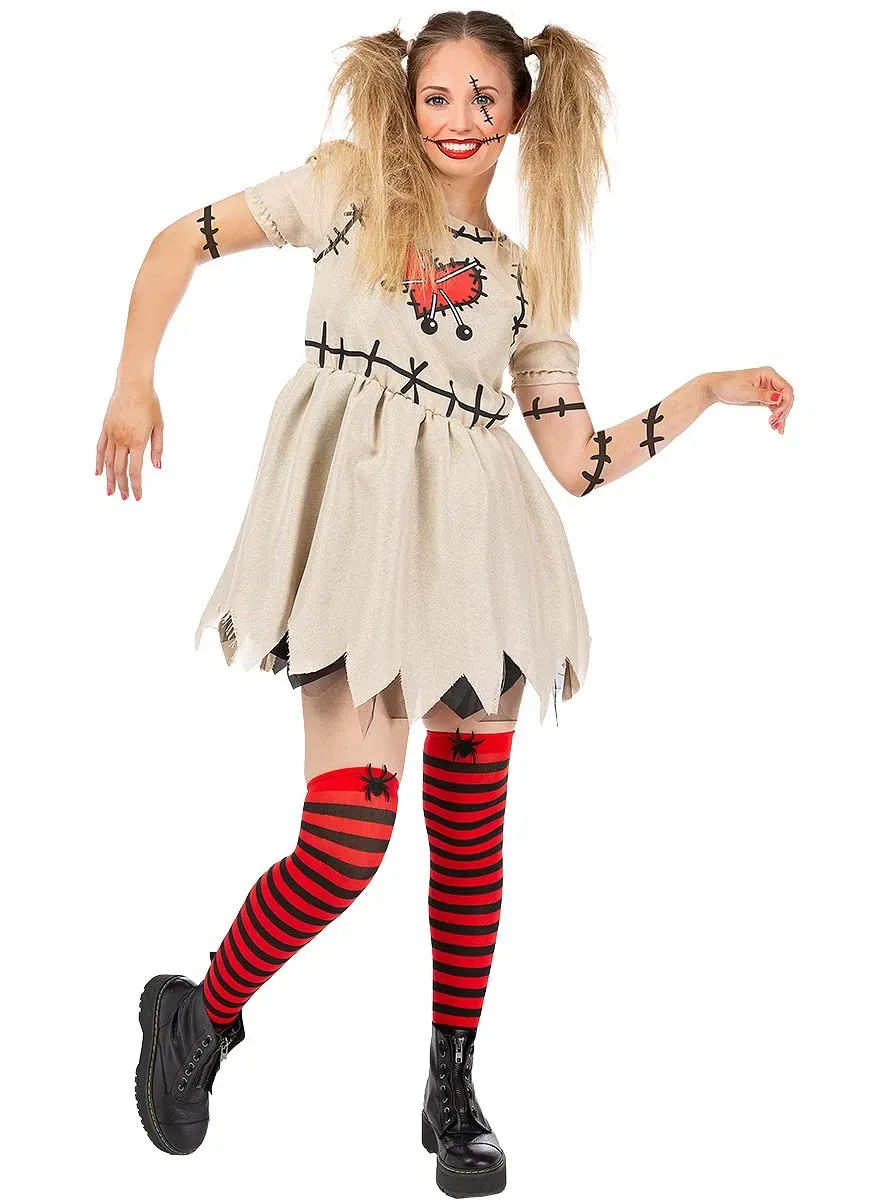 Funidelia Bambola Voodoo costume donna S bianco