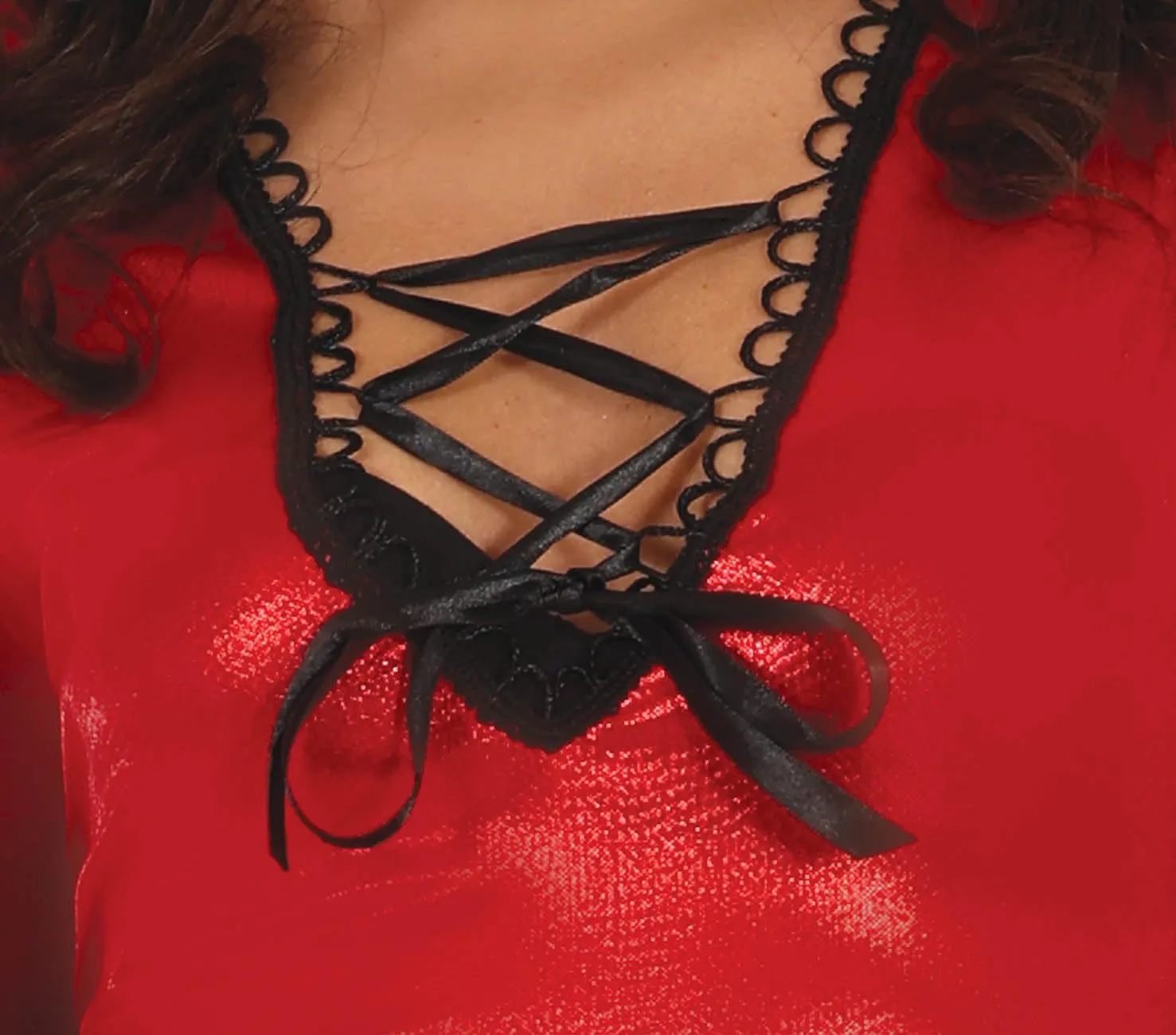 Guirca Diavolo con Ali costume donna S rosso fuoco