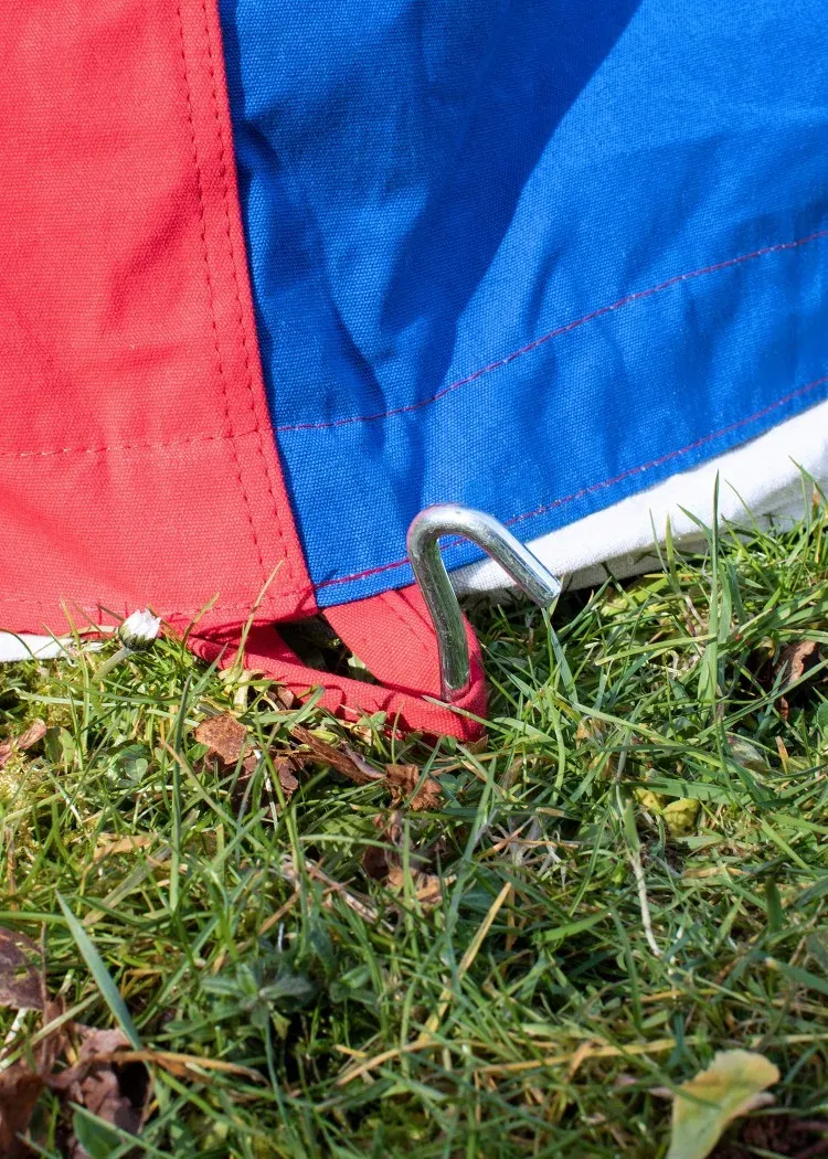 La Bottega di Merlino Tenda Medievale 3x3 Rossa e Blu