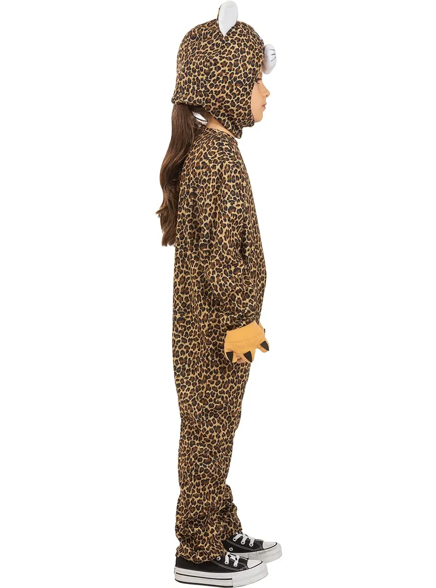 Funidelia Leopardo costume bambino 7-9 anni marrone