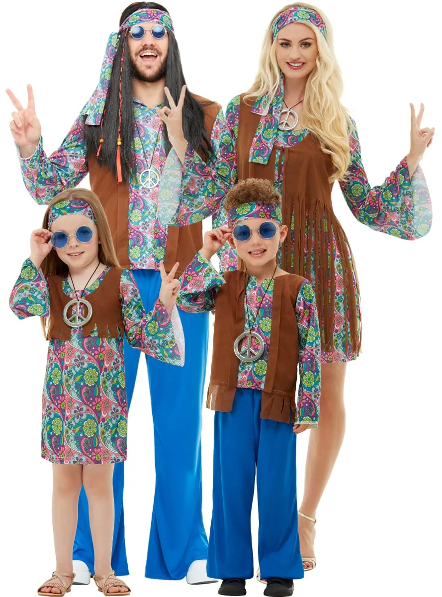 Funidelia Hippie costume bambino 3-4 anni multicolore