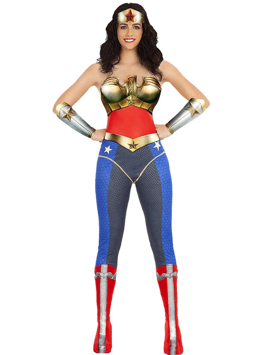 Funidelia Wonder Woman Injustice costume donna L rosso