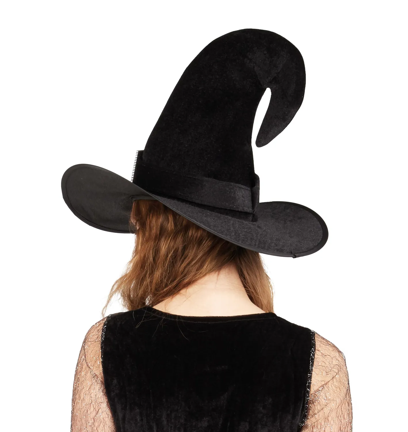 P'tit Clown re22172 cappello strega velluto nero adulto
