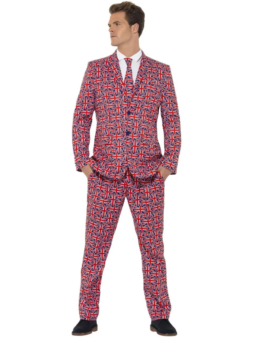 Smiffys Union Jack Stand Out vestito uomo taglia M