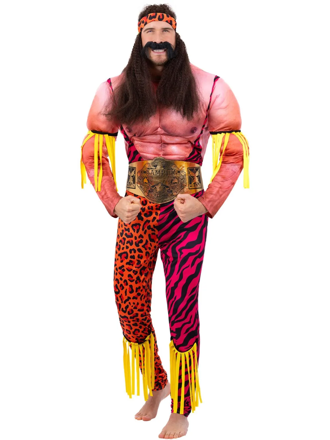Smiffys Wrestler Deluxe costume uomo muscoli taglia M