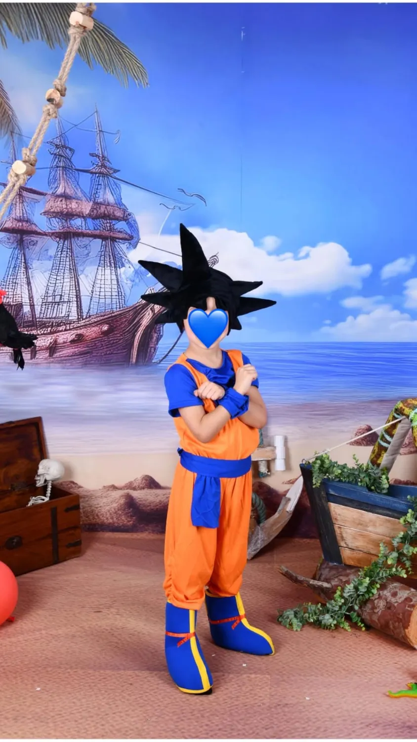Funidelia Goku Dragon Ball costume bambino 7-9 anni arancione