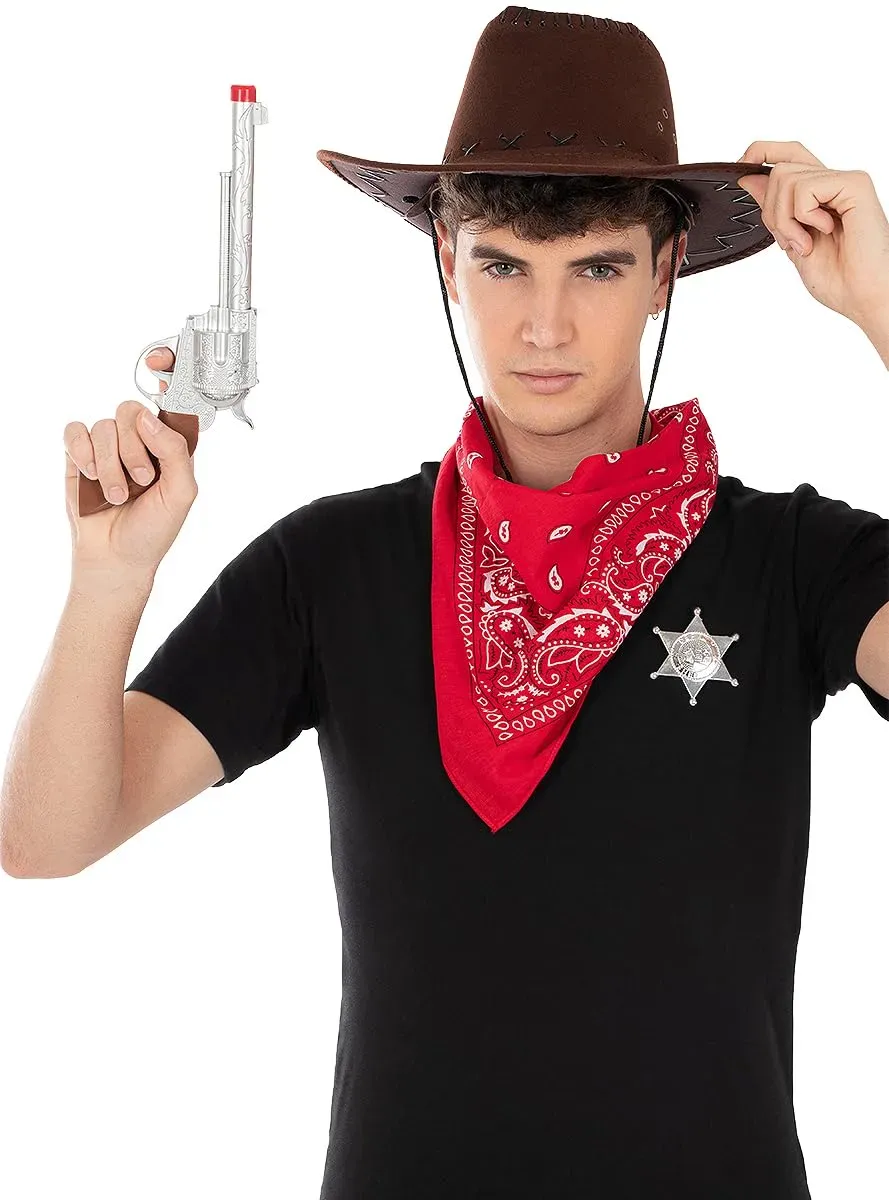 Funidelia Kit Accessori Cowboy Adulto Marrone