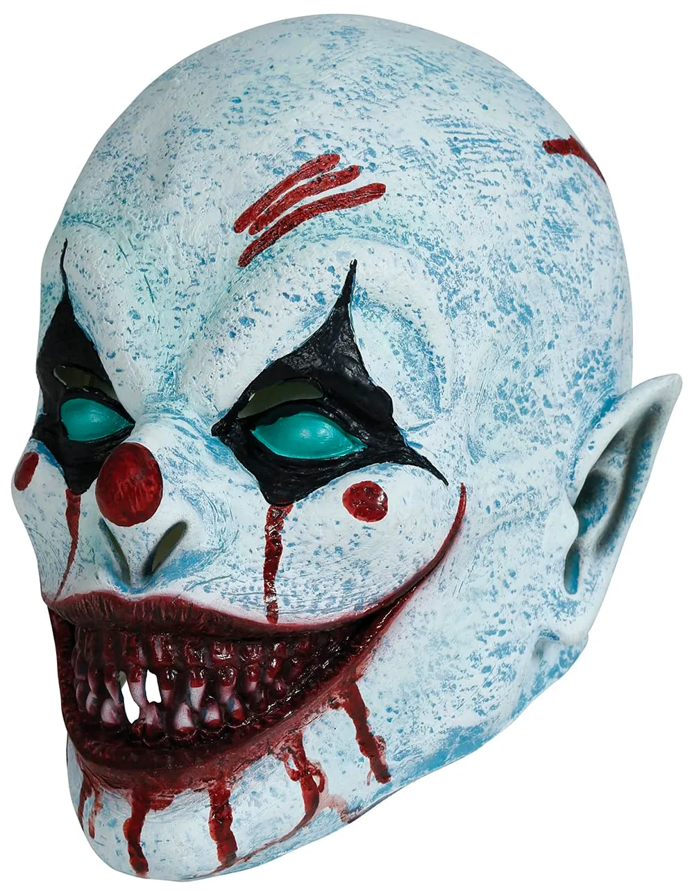 Fiestas Guirca Clown Spaventoso maschera testa intera adulto