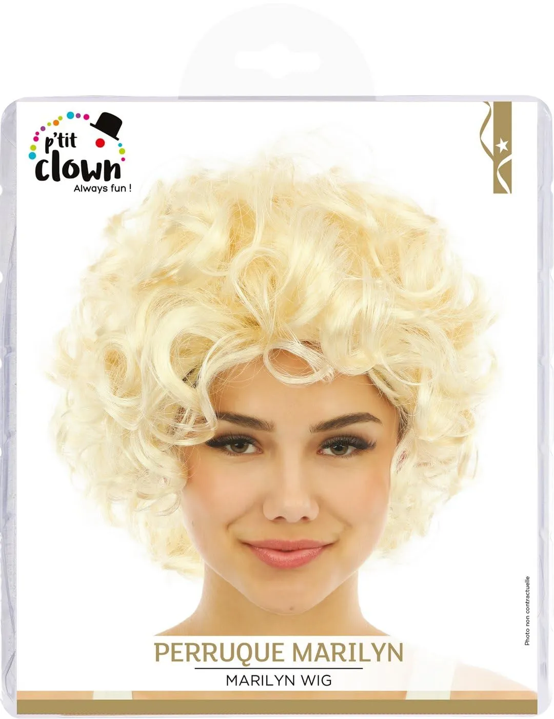 P'tit Clown Marilyn parrucca bionda taglia unica donna