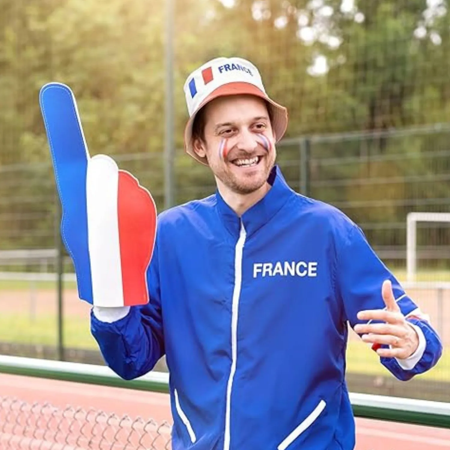 P'tit Clown re40081 cappello bob tessuto tricolore