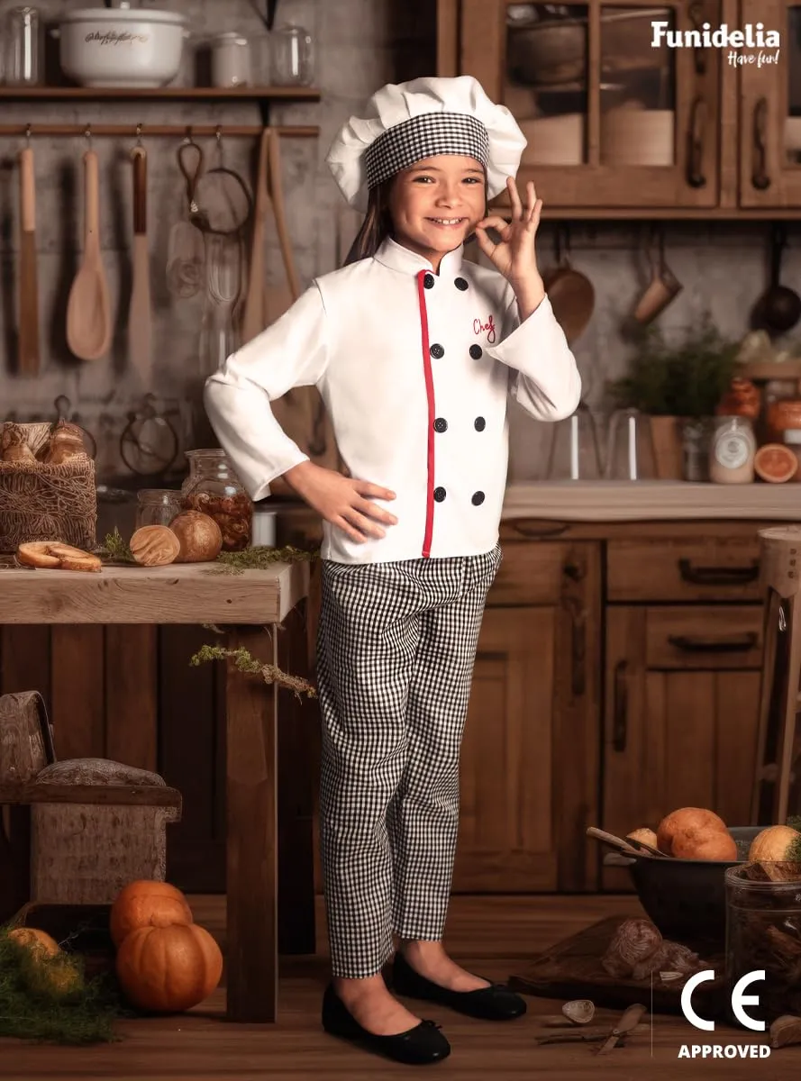 Funidelia Chef costume bambino 5-6 anni bianco