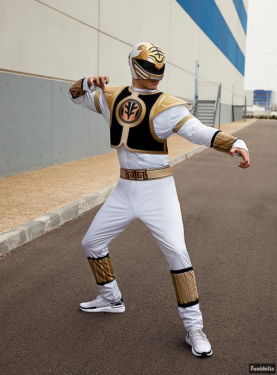 Funidelia Power Ranger Bianco costume uomo M supereroi