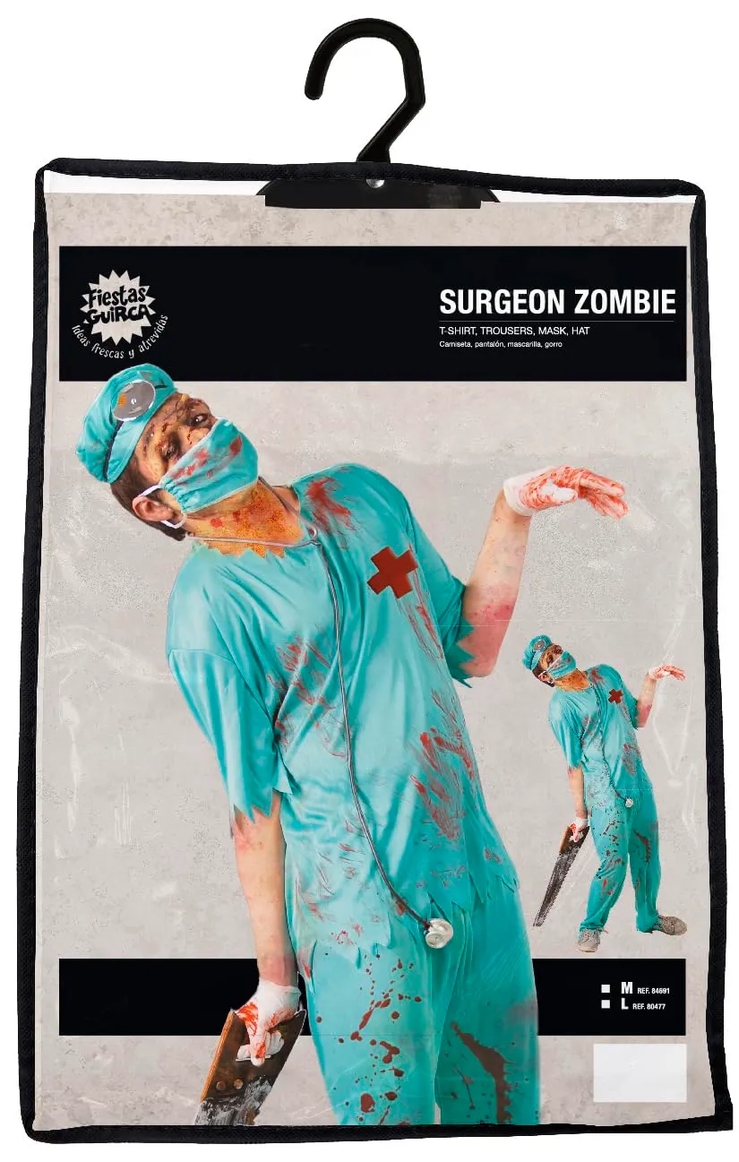 Fiestas Guirca Chirurgo Zombie Costume Adulto M Blu