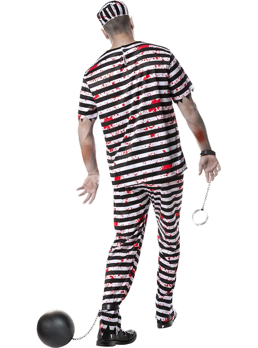 Funidelia Costume Prigioniero Zombie uomo nero per Halloween