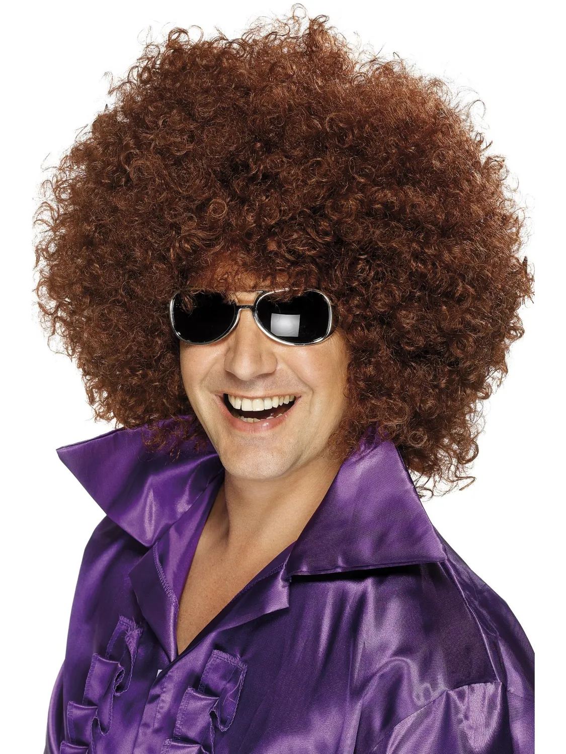 Smiffys Afro Mega Huge parrucca nera afro voluminosa
