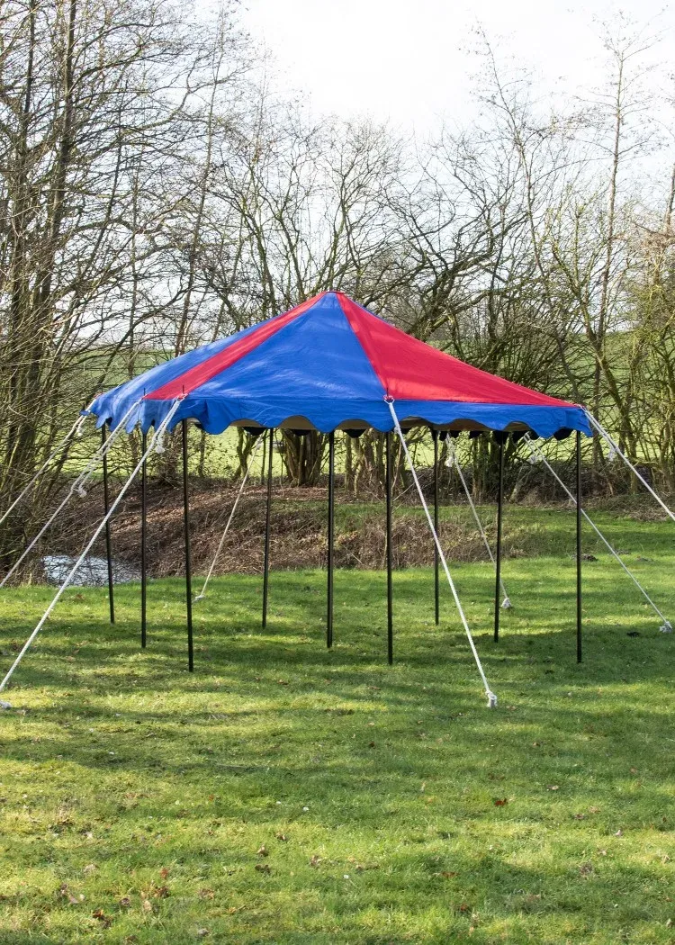 La Bottega di Merlino Tenda Medievale 3x3 Rossa e Blu