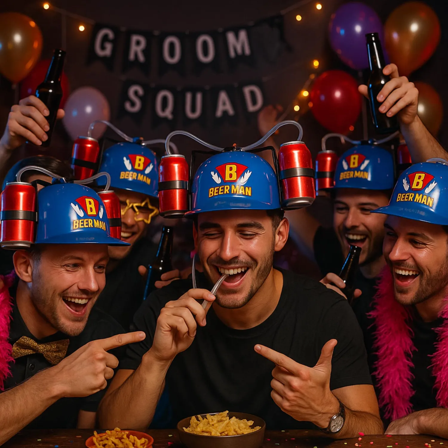 Guirca Uomo Della Birra casco bevanda taglia unica festa
