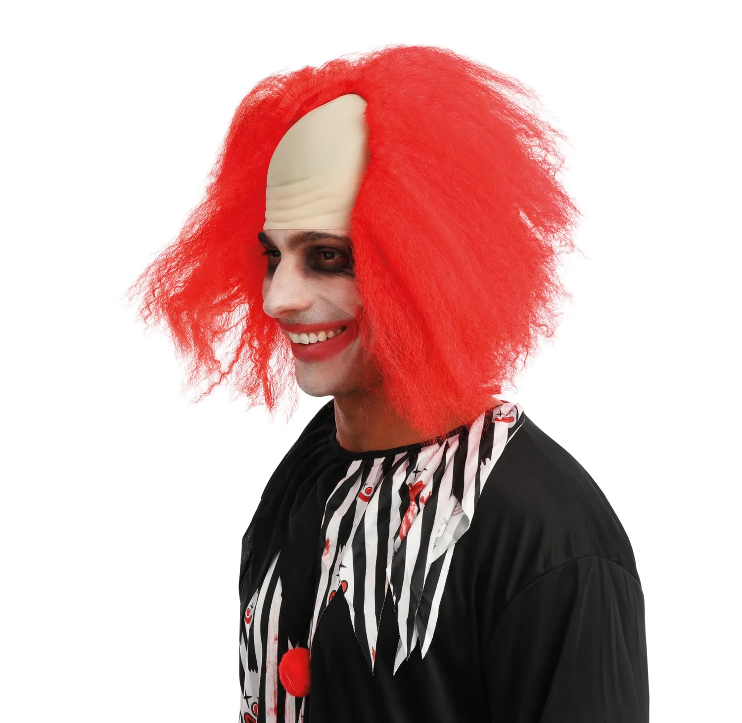 P'tit Clown Clown Fou re85130 Parrucca Rossa Adulto
