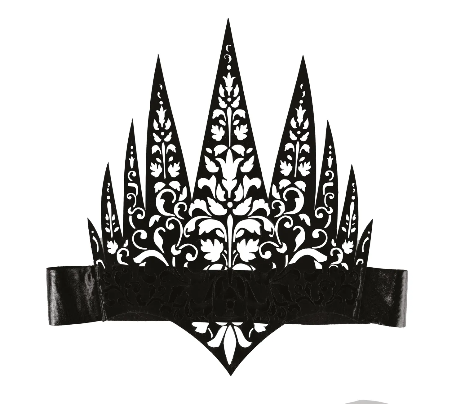 P'tit Clown 22926 Corona Regina Nera per Carnevale