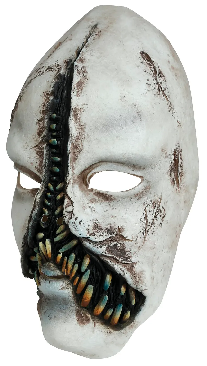 Guirca Mostro con Denti maschera lattice grigia adulto