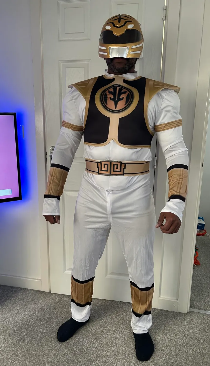Funidelia Power Ranger Bianco costume uomo M supereroi
