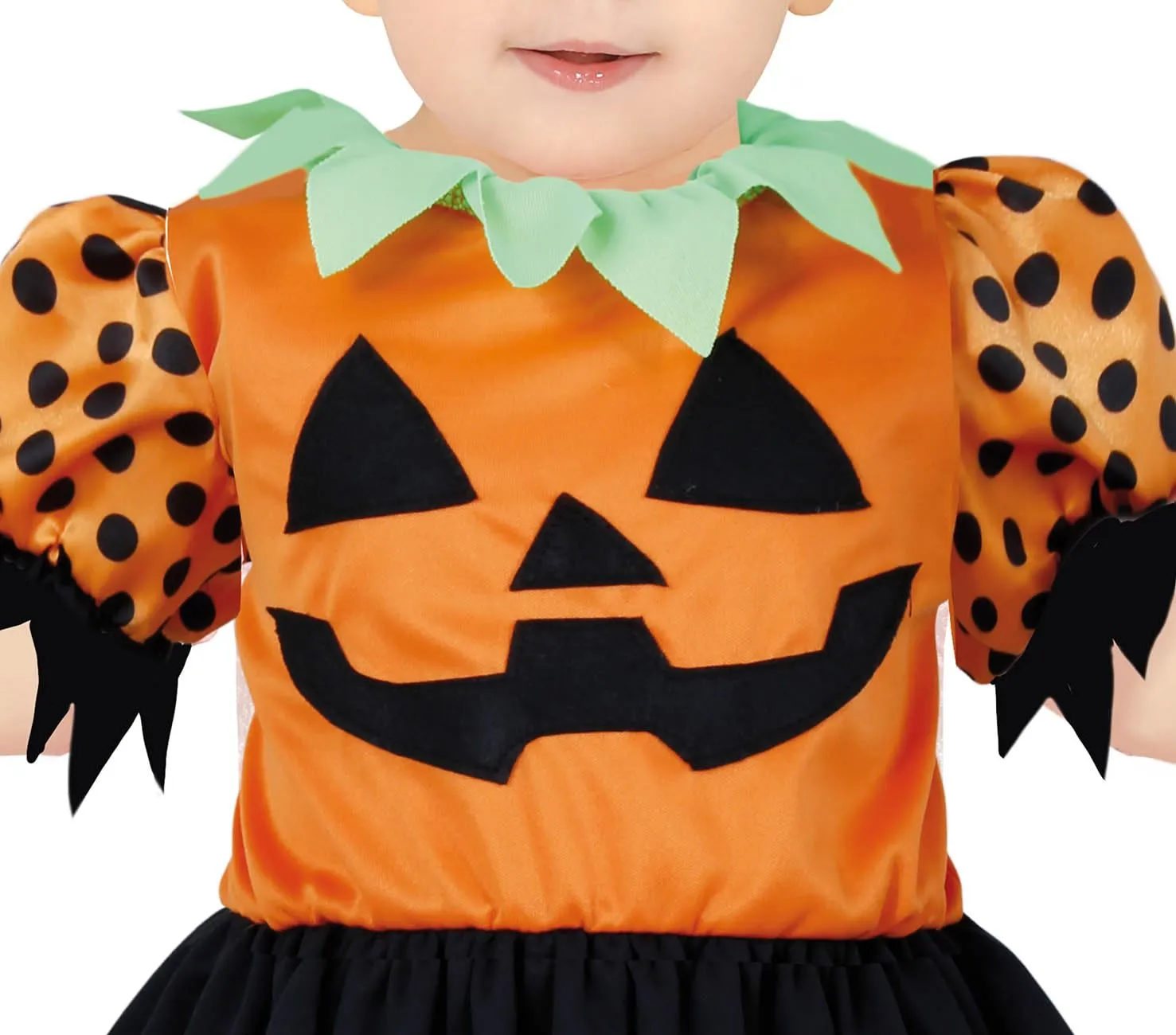 Guirca Costume Zucca Bambina 12-18 Mesi Abito Cerchietto