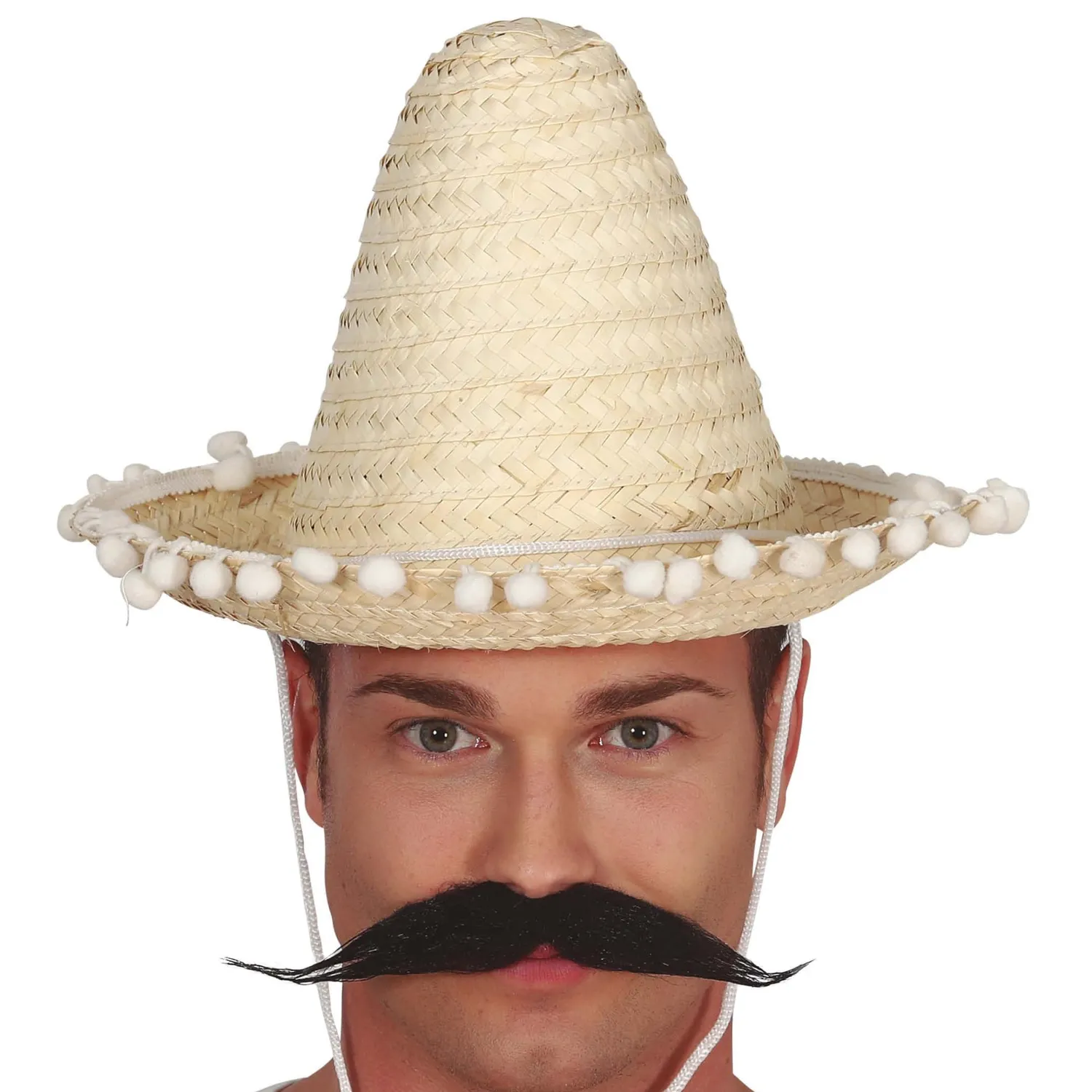 Guirca Sombrero Messicano Paglia 33 cm Tinta Unita