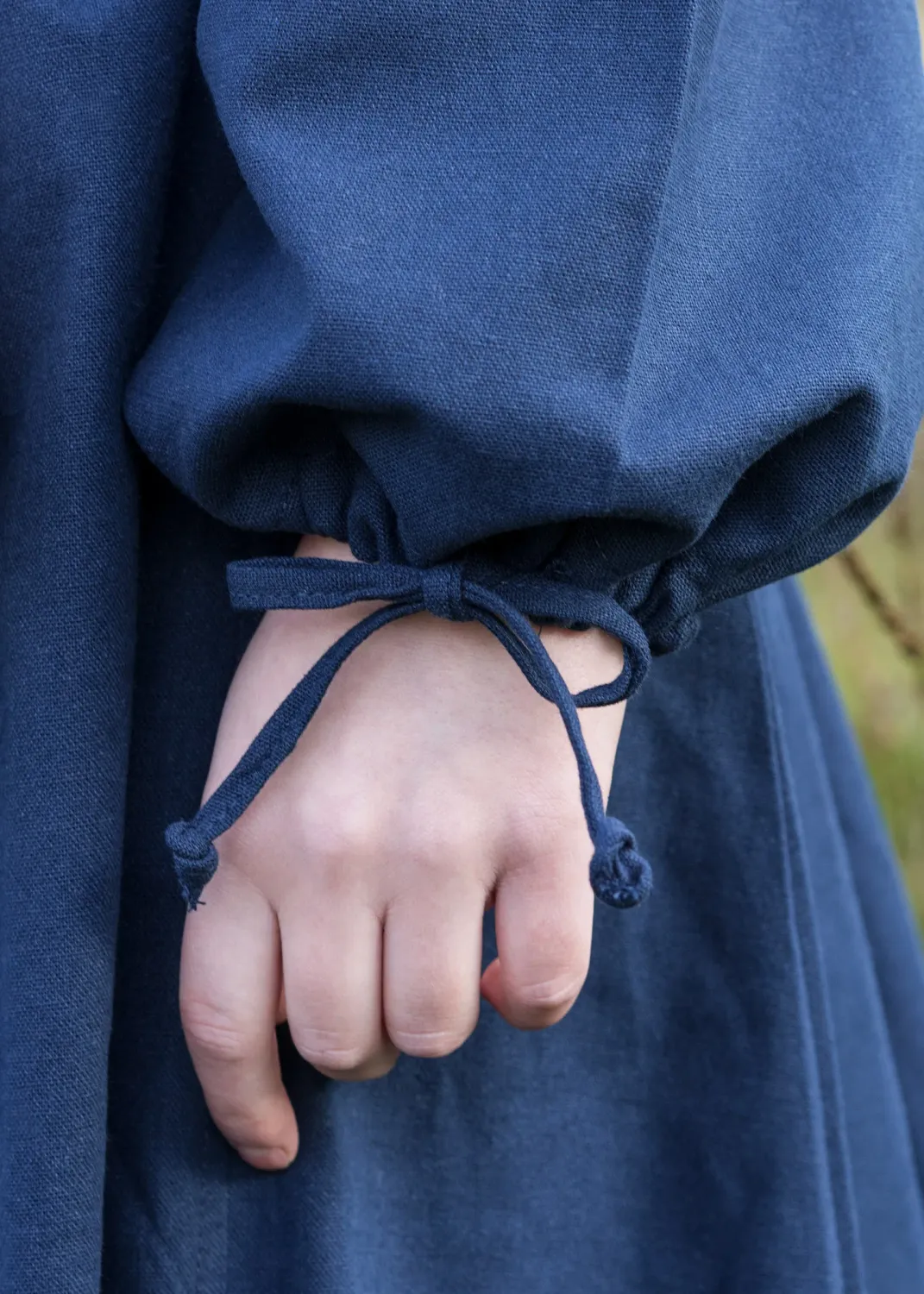 La Bottega di Merlino Ana abito medievale blu cotone