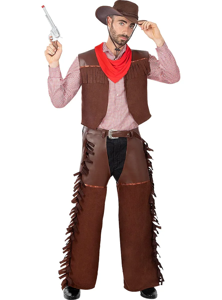 Funidelia Cowboys pistola da cowboy 28 cm marrone