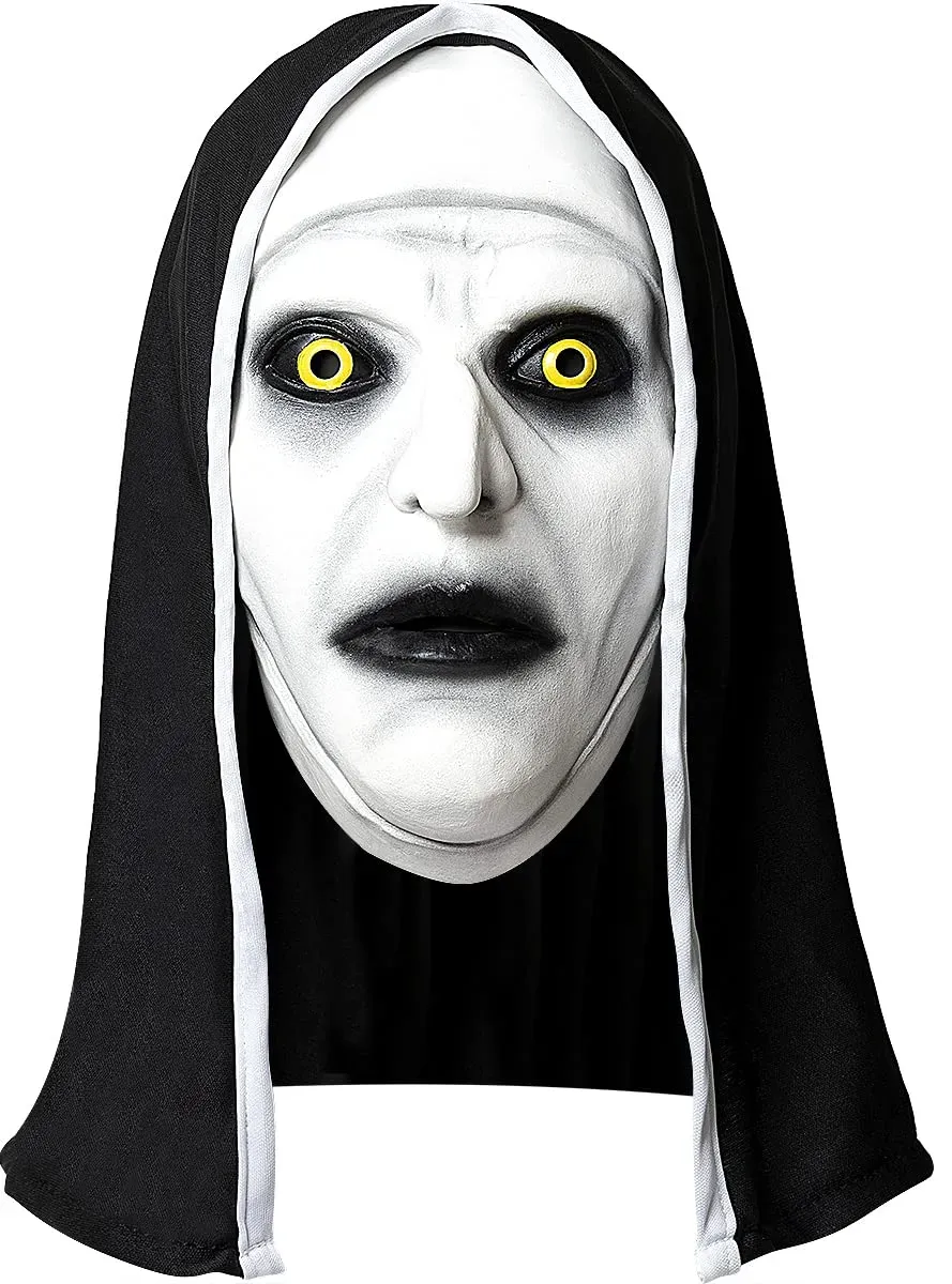 Funidelia The Nun Valak Maschera Costume Bianca Adulto