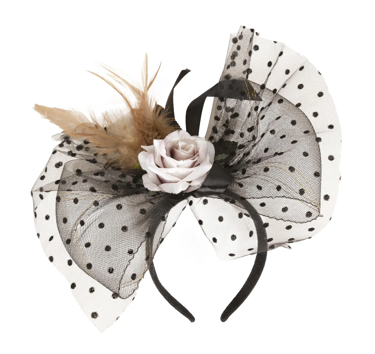 P'tit Clown cerchietto Halloween vintage nero