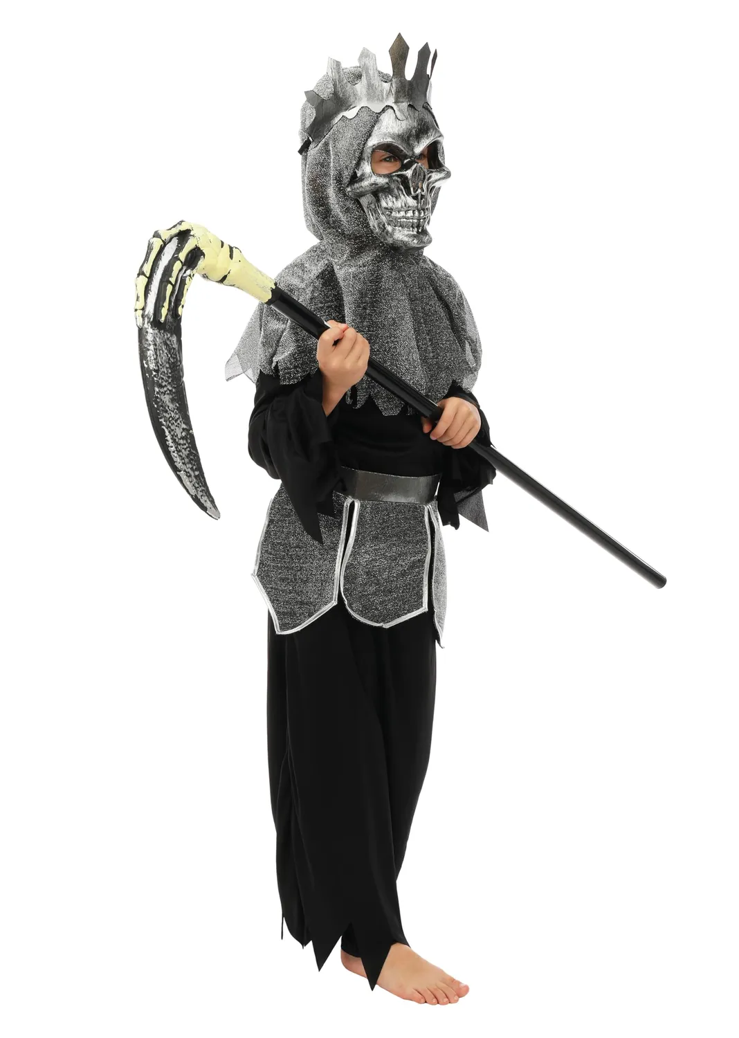 P'tit Clown costume messaggero morte bambino 10-12 anni