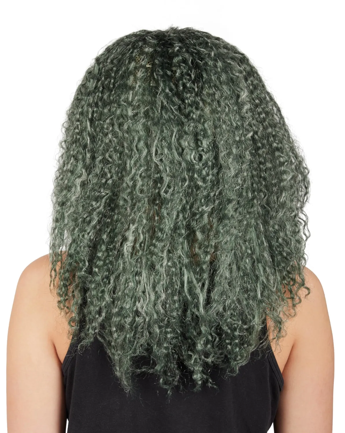 P'tit Clown re22173 Parrucca Strega Ricci Verde Adulto