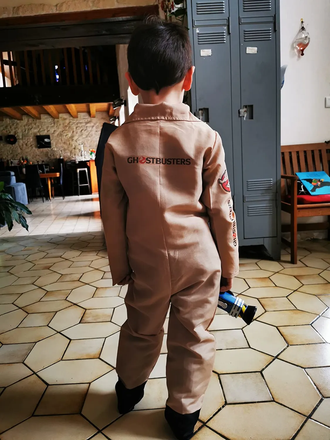 Guirca Costume Cacciatore Fantasmi Bambini Beige 10-12 Anni