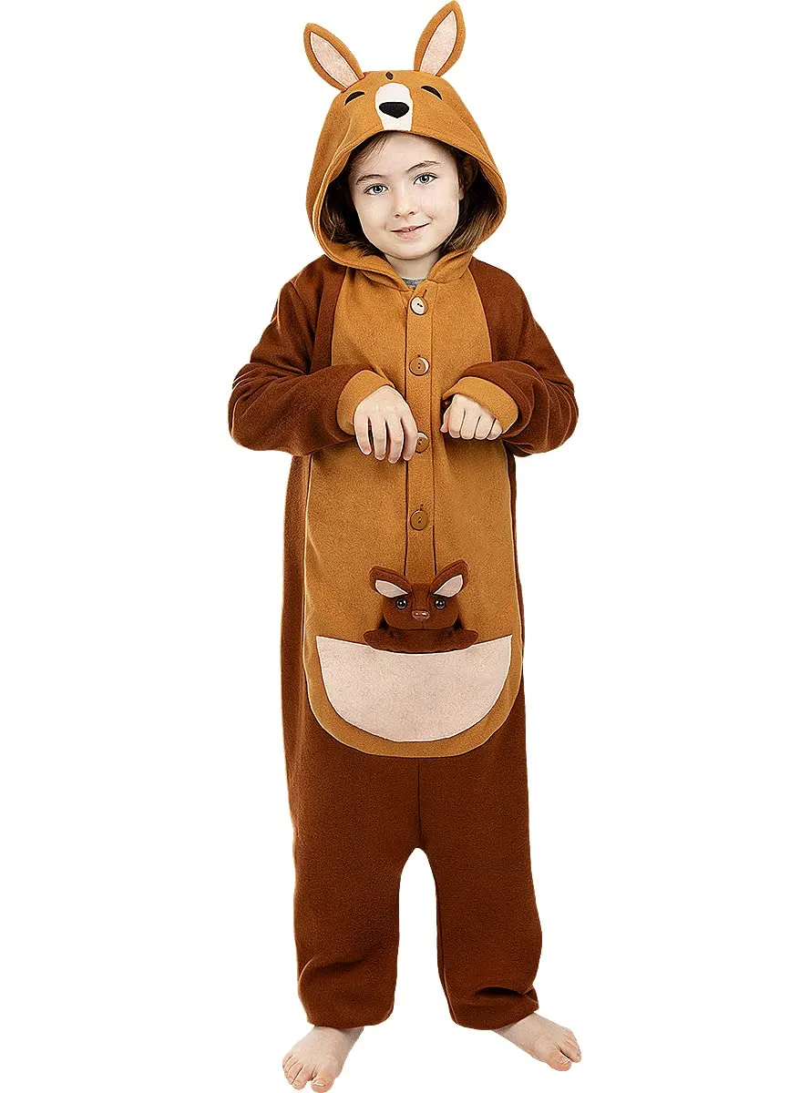 Funidelia Canguro onesie costume bambino 7-9 anni multicolore