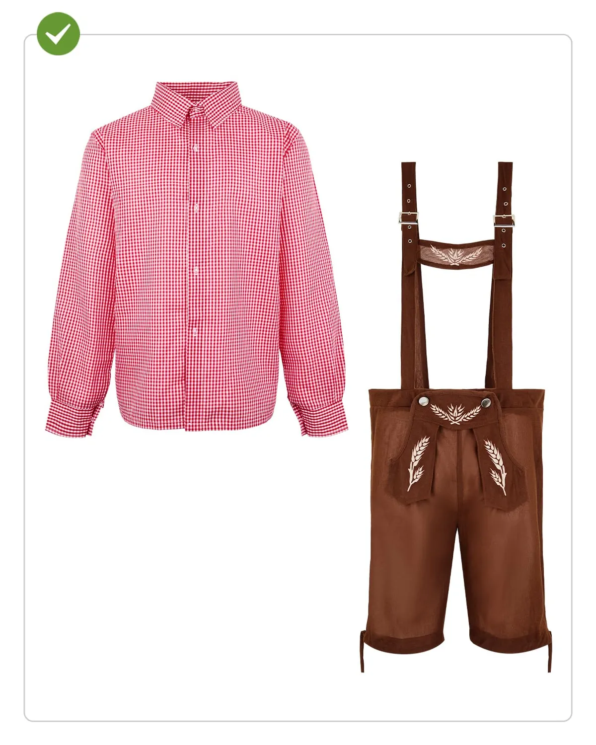 Funidelia Costume Oktoberfest deluxe uomo M marrone
