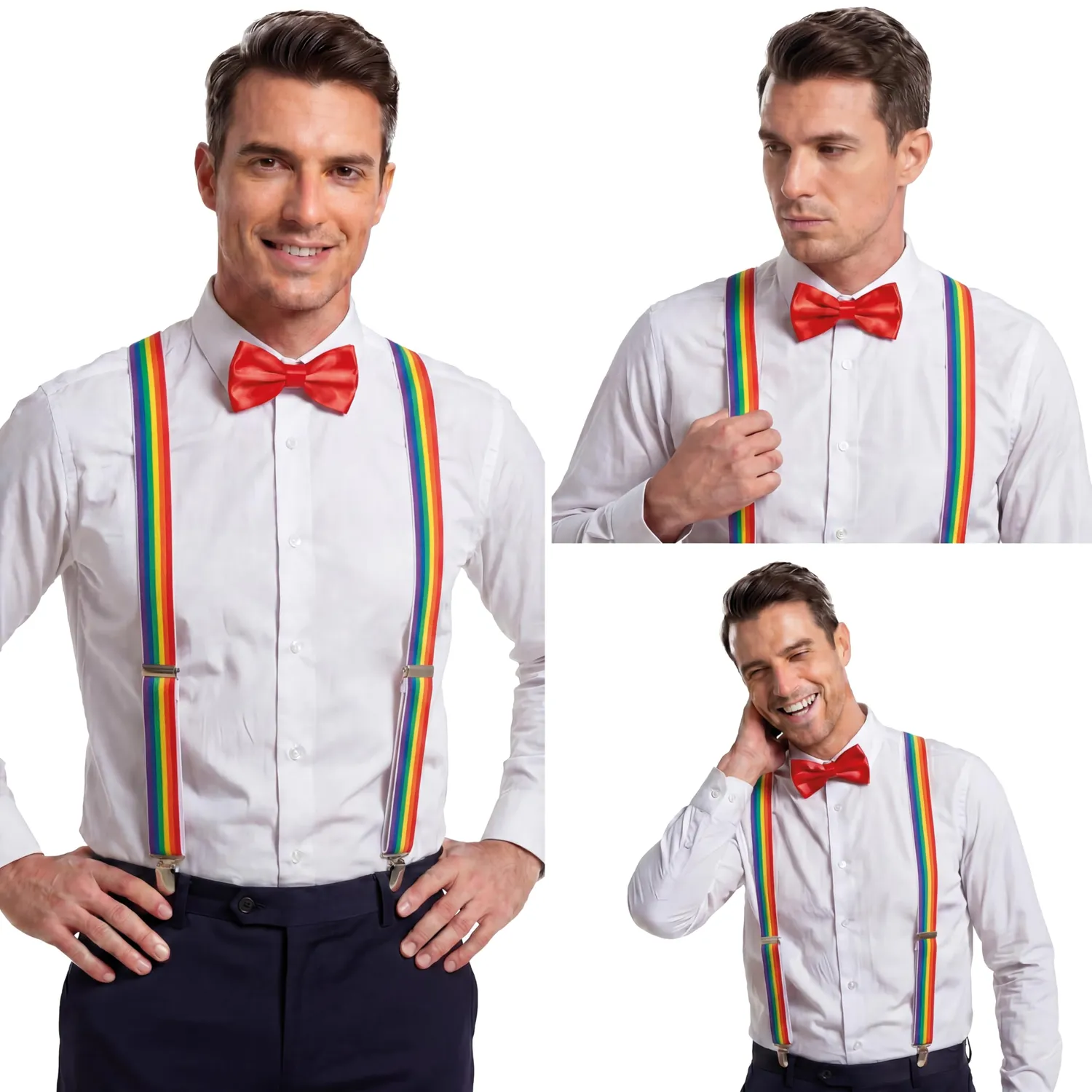 P'tit Clown 56005 bretelle multicolore 3,5 cm