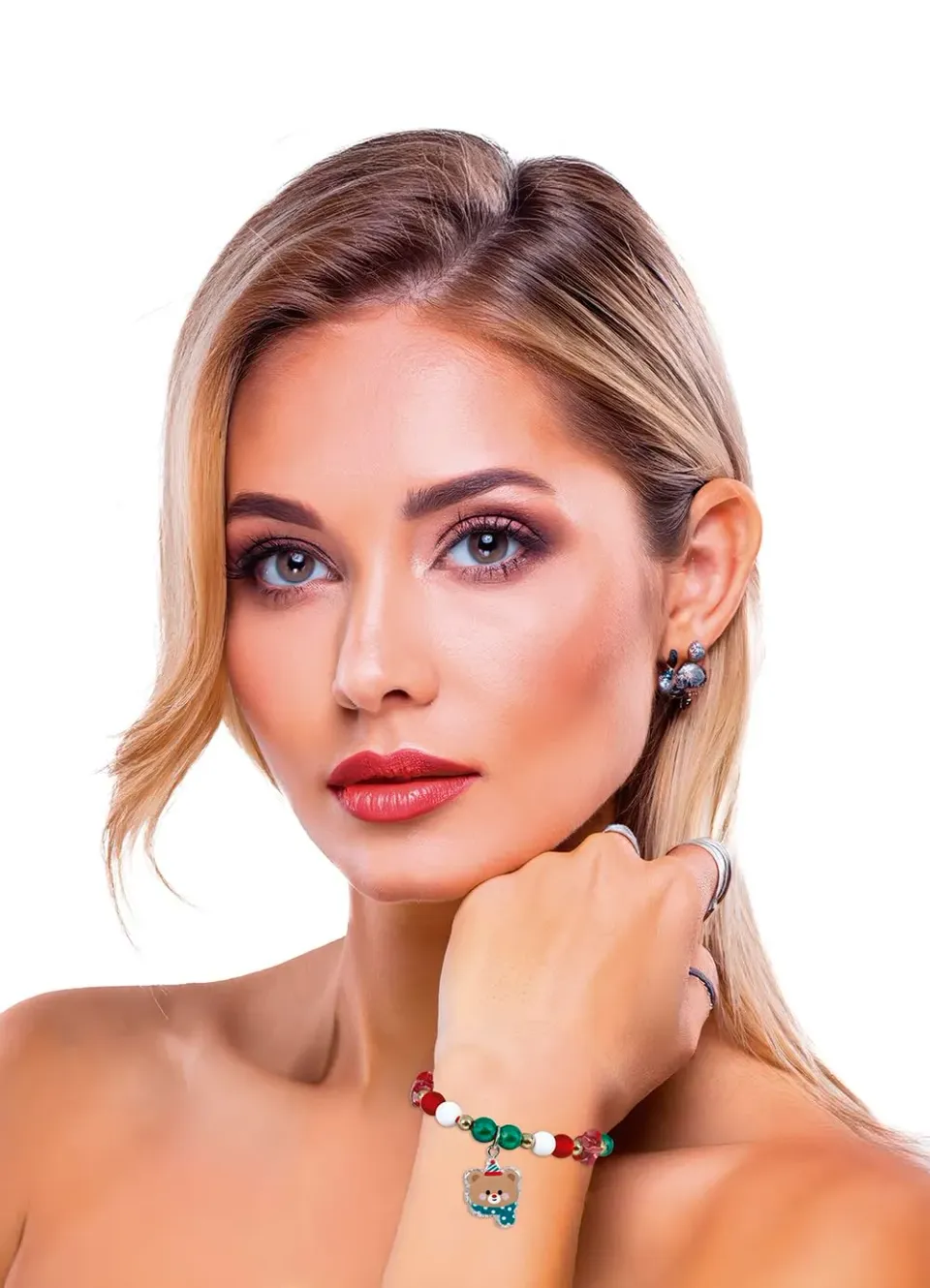 Fiestas Guirca bracciale orsetto rosso costume adulto bambino