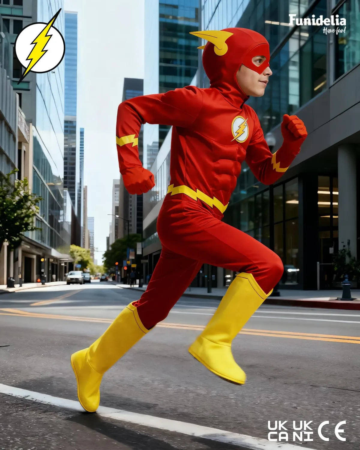 Funidelia Flash Deluxe costume bambino 3-4 anni tuta