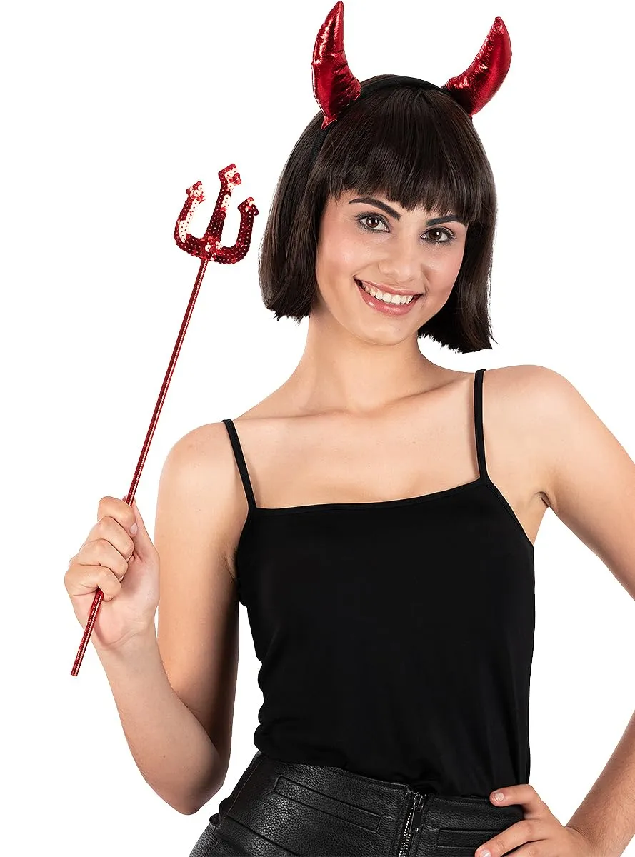Funidelia Kit Diavolessa Rosso Accessorio Costume Unisex