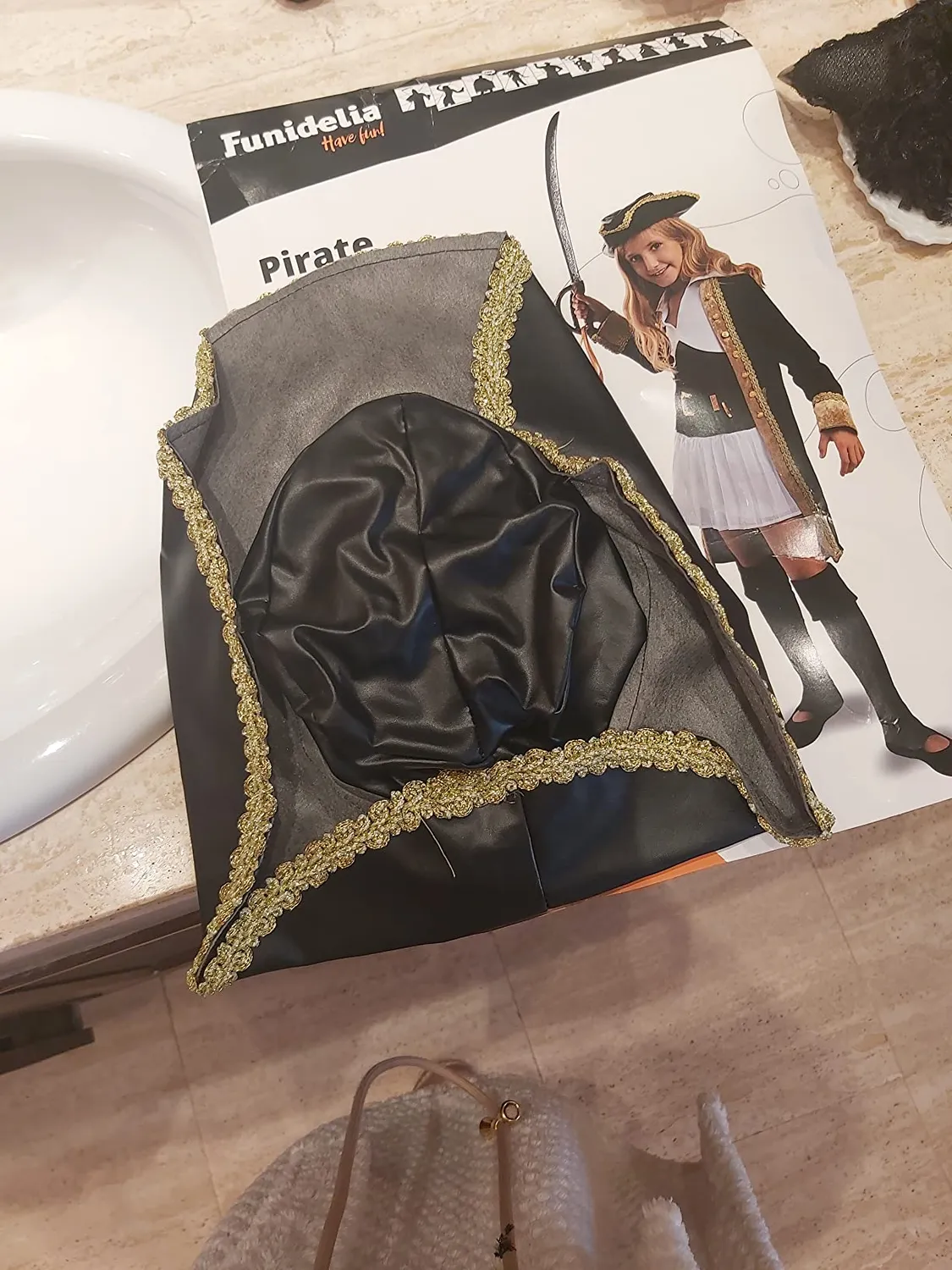 Funidelia pirata deluxe costume bambina 7-9 anni