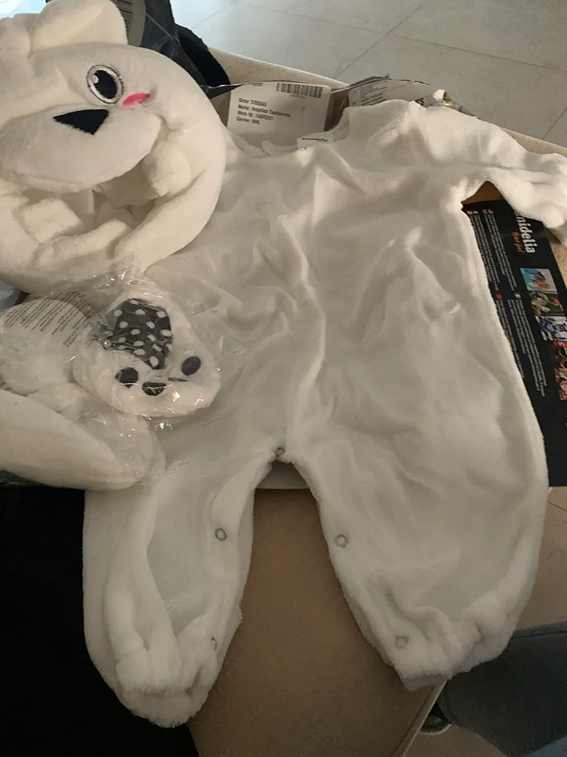 Funidelia Orso Polare Costume Neonato Bianco Morbido