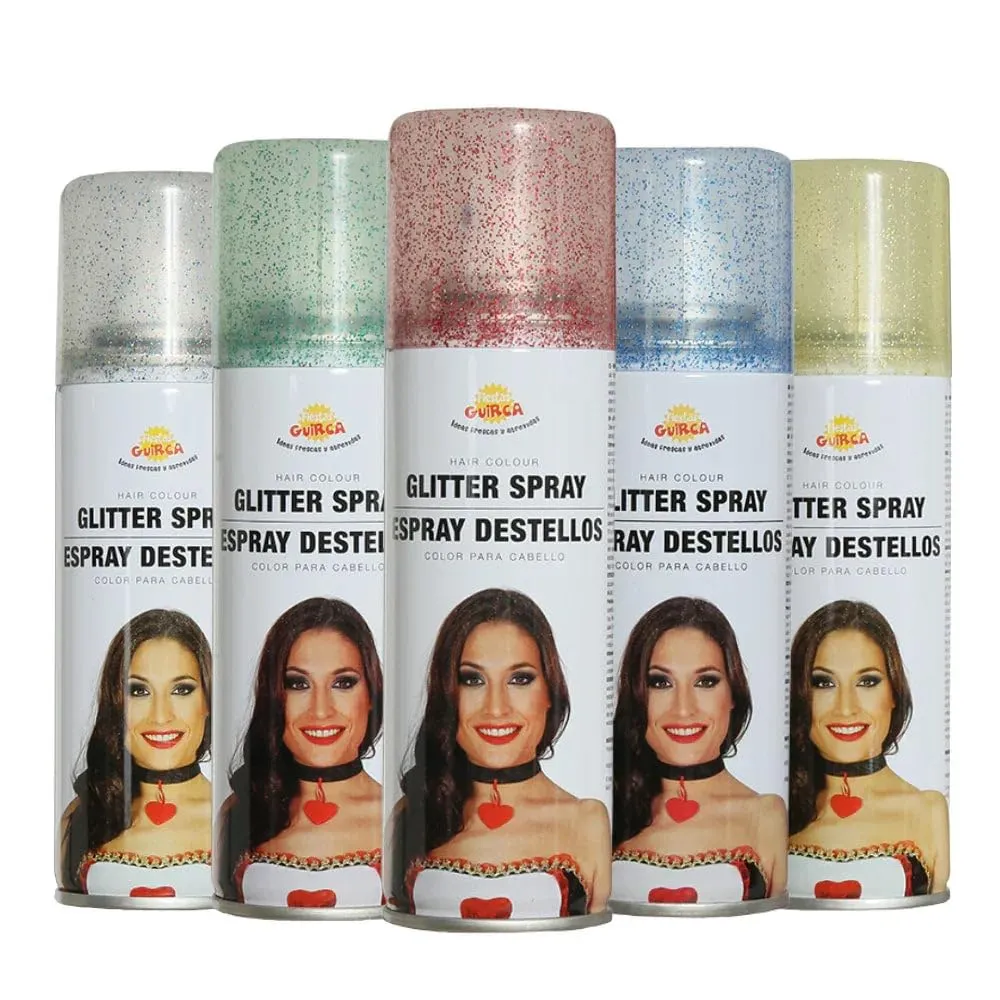 Fiestas Guirca Destellos spray capelli argento 125 ml