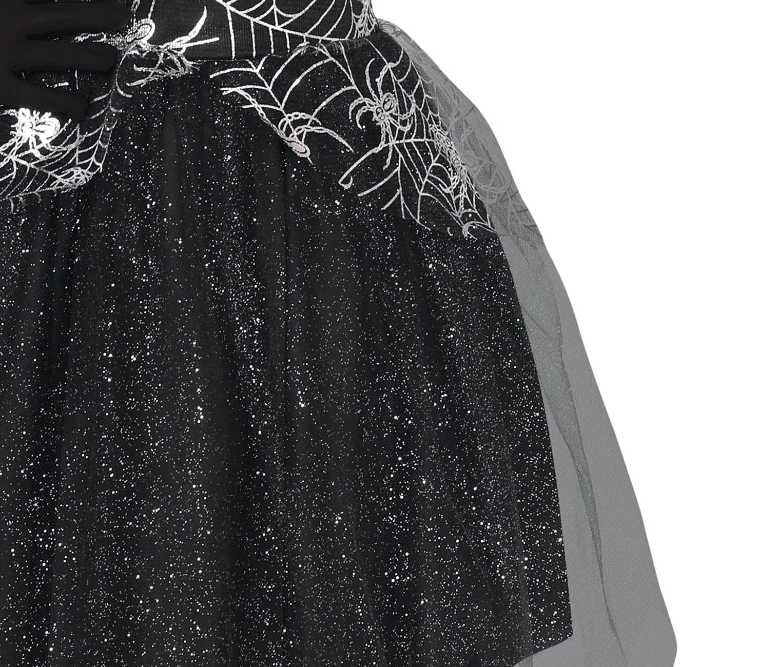 Fiestas Guirca Costume Strega Bambina Nero Argento 3-4 Anni
