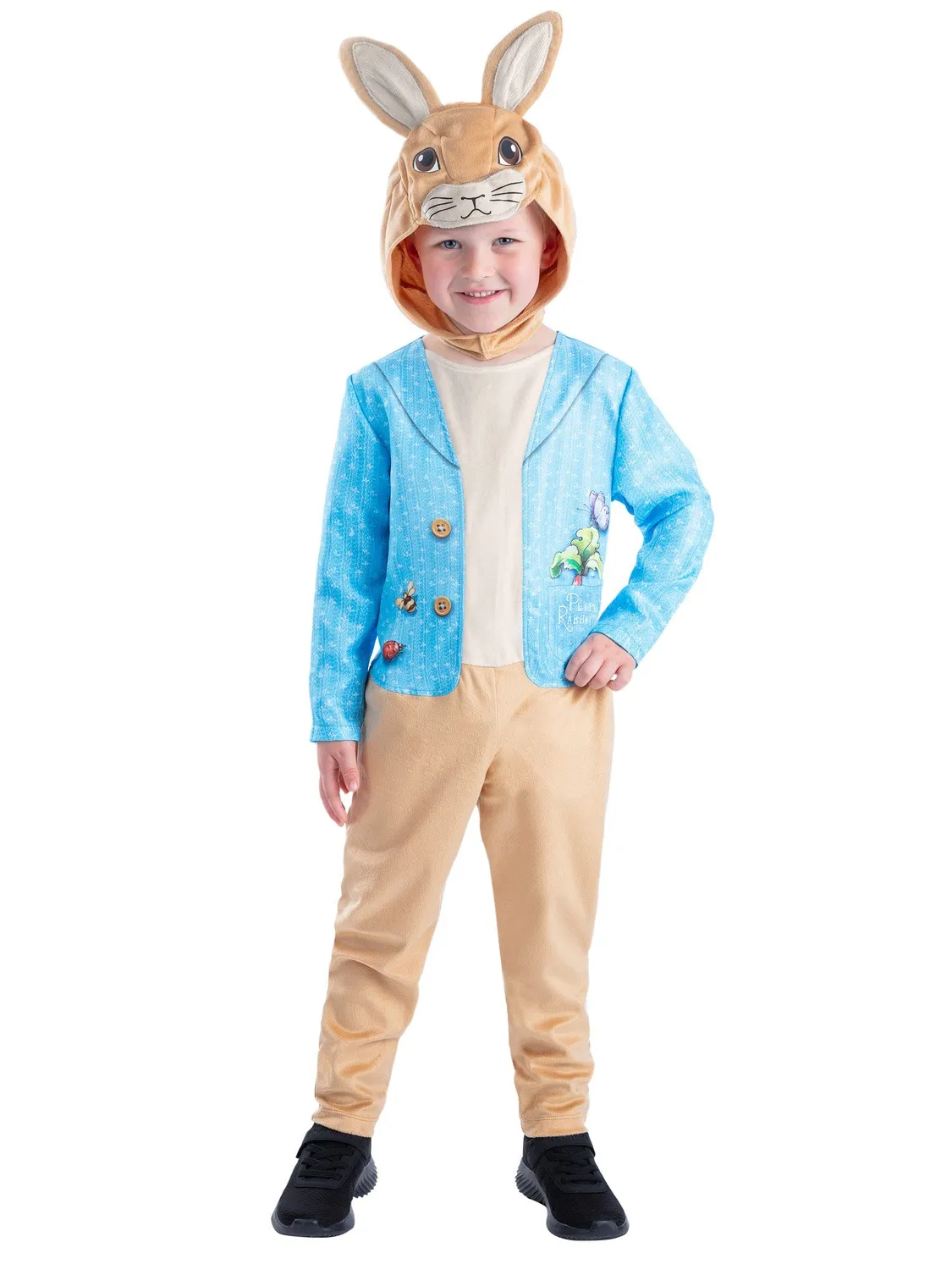 Smiffys Peter Rabbit tutina costume bimbo con cappuccio